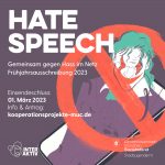 Hate Speech – Gemeinsam gegen Hass im Netz | Frühjahrsausschreibung 2023 (Antragsfrist 01.03.2023)